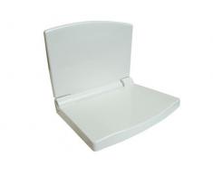 Sanit Duschsitz Lifestyle (für Dusche, Bad ergonomische Sitzfläche Absenkautomatik Farbe weiß) weiß, 54.002.01.0000