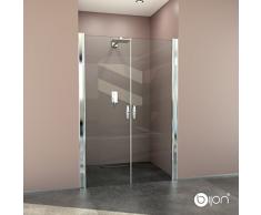 glasshop24 Hochwertige Design Duschabtrennung/Nischendusche mit Lotuseffekt | 115 x 195 cm