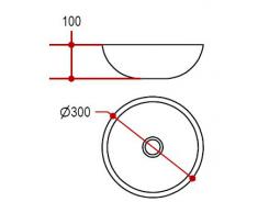 Glas Waschbecken Aufsatzwaschbecken silber Ø30cm Sale