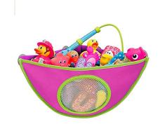 U/A Aufbewahrungsbeutel wasserdichte Spielzeug Hängende Aufbewahrungstasche Kleidung Vakuumbeutel Baby Kind Badewanne Spielzeug Aufbewahrungstasche Babypflege Heimdekoration 38 * 29 * 18Cm Rosarot