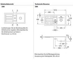 Villeroy & Boch Flavia 60 Timber Braun Einbaubecken Küchenspüle Keramik-Spüle
