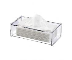 discoball Taschentuch Aufbewahrungsbox Papiertuch Behälter Kosmetiktücherbox Tissue Box Handtücher Spender Halter Transparent Acryl Rechteckig ca. 26.7 x 13 x 8.5 cm