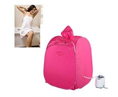 Dampf Sauna Bad Aufblasbare Sauna mit Kopfhaube, Zuhause Dampfsauna Heimsauna mit Dampferzeuger 1,5 Liter, Personal Spa Body Abnehmen Gewicht Heater Entgiften mit drahtloser Fernbedienung(EU)