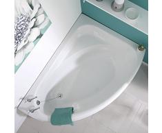 Hudson Reed Eckbadewanne - Badewanne aus Acryl in Weiß - 1500 x 1020 mm - Rechtsbündig - Inkl. Verkleidung