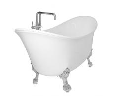 Freistehende Badewanne Wanne Standbadewanne Acryl 1730x750mm weiß