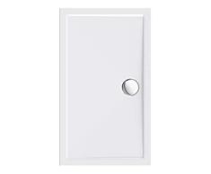Calmwaters® - Modern Select - Flache Rechteck-Duschwanne in 120 x 70 x 2,5 cm aus Acryl-Kunststoff mit 90 mm Abfluss- 01SL3345