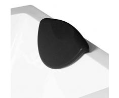 AQUADE Nackenkissen Nackenpolster Badewannenkissen Wannenkissen Kissen Badewanne Kopfkissen Nackenstütze Entspannungskissen Kopfpolster Saugnapf Schwarz 26,5cm x 17cm Modell: 6169