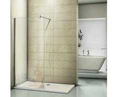 Duschwand 100x200cm Walk in Dusche Duschtrennwand 10mm Easy-clean Nano Glas Duschabtrennung