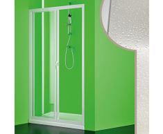 Acryl Nischentür 120CM Mercurio mit seitlicher Öffnung