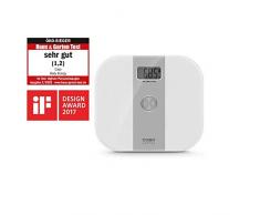 CASO Body Energy - Design Personenwaage mit Body Energy Technologie, Digitalwaage, keine Batterien notwendig, umweltschonend und nachhaltig, bis 200kg in 100g Schritten