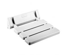 Makidar Duschklappsitz Klappsitz Duschsitz Duschstuhl (Weiß)