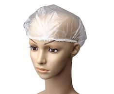 nuoshen 100 Stücke Einweg Duschhaube, Einweg Dusche Kappen Wasserdicht Durchsichtig Shower Caps Bad Dusche Haarkappen für Zuhause, Hotel, SPA, und Hair Salon