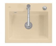 Villeroy & Boch Subway 60 S Sand Keramik-Spüle Beige Einbaubecken Spülbecken