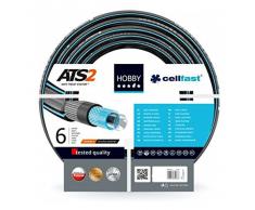 Cellfast Gartenschlauch Hobby, Formstabiler, Flexibel 6-lagiger Schlauch aus hochwertigem Doppelgeflecht mit Kreuz- und Trikotgewebe, 30 bar Berstdruck, 25m ,1/2 zoll