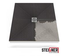 Duschelement MINERAL BASIC Duschboard befliesbar 90x120 cm Ablauf WAAGERECHT - EPS Bodenelement ebenerdig barrierefreie Duschwanne bodengleich