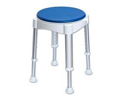 Rollafit Duschhocker rund höhenverstellbar um 360 Grad drehbar belastbar bis 150 kg