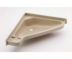 Eckwaschbecken beige klein
