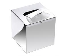 SZRWD Tissue Box Edelstahl, Kosmetiktücher-Box Silber für Badezimmer, Wohnzimmer, Badezimmer, Hotel, Restaurant