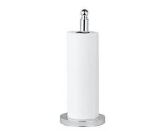 WENKO Toilettenpapier-Ersatzrollenhalter Viterbo, für 3 Toilettenpapierrollen, Edelstahl rostfrei, Ø 14 x 35 cm, Glänzend