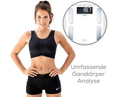 Beurer BF 400 black Diagnosewaage Signature Line, präzise Körperanalyse für bis zu 10 Personen, mit extra großem Invers-LCD-Display, Tragkraft bis 200 kg