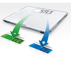 Soehnle Style Sense Multi 100, digitale Personenwaage, Gewicht bis zu 180 kg in 100 Gramm Schritten, Waage inkl. Batterien, Körperwaage mit wechselnden Farben bei Gewichtsreduktion und -zunahme