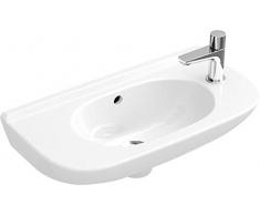 Villeroy & Boch Handwaschbecken compact O.novo 536150 500x250mm seitl.e Hl. v.gestochen m. Ül. weiß, 53615001
