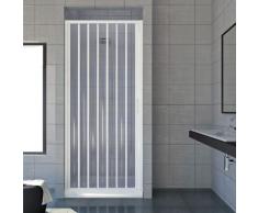 Duschtür 110 cm in PVC Mod. Jungfrau mit seitlicher Öffnung
