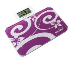 Promed Miniwaage Ladies Choice, Digitale Mini Waage, Personenwaage, Körperwaage, Gewichtswaage