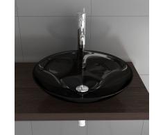 Alpenberger Schwarzglas Glaswaschschale Ø 46 cm