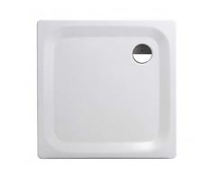 Calmwaters® - Essential Soft - Eckige Bodengleiche Dusche in 90 x 90 x 2,5 cm aus Stahl-Emaille mit 90 mm Abfluss - 01XP2225