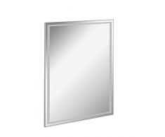 FACKELMANN LED Spiegel FRAMELIGHT 60 / Wandspiegel mit umlaufender LED-Beleuchtung/Maße (B x H x T): ca. 60 x 70 x 3 cm/Lichtfarbe: Kaltweiß/Leistung: 13,2 Watt/austauschbare LED-Beleuchtung