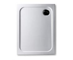 Acryl Duschwanne 100 x 90 cm superflach 2,5 cm, rechteckig weiß Dusche/Duschtasse/Brausewanne