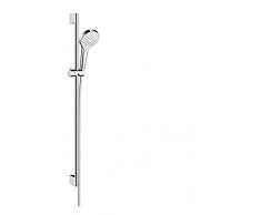 hansgrohe Croma Select S Brauseset 0,90m, 3 Strahlarten, Weiß/Chrom
