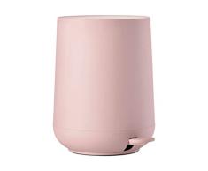 Zone Denmark Nova Mülleimer/Abfalleimer, Kosmetikeimer fürs Bad, 5 Liter, rosa