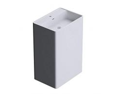 doporro BTH: 42x50x90cm Design Standwaschbecken Colossum34, aus Gussmarmor, Waschtisch, Waschplatz