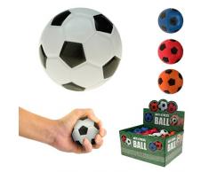 42036WU, 4 Stück Knautschball Stressball Fußball 6 cm, Fussball, Knetball, Antistressball