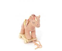 Smallstuff - Nachziehtier - Pferd - rosa, Gold - 30 x 30 cm