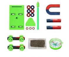 Steellwingsf DIY Bar Ring Hufeisen Kompass Magnete Set Science Experiment Tool Kinder Spielzeug