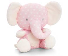 Lashuma Plüschtier Baby Elefant Rosa, Keel Kuscheltier mit Knisterohren, Dickhäuter Stoffelefant 16 cm