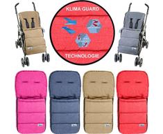 Fußsack/Sommerfußsack (Mit KLIMA GUARD - TECHNOLOGIE) für Kinderwagen/Buggy/Jogger Kinder (ROT)