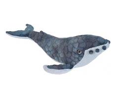 Wild Republic 22453 Plüsch Buckelwal, Cuddlekins Kuscheltier, Plüschtier, 20 cm, blau
