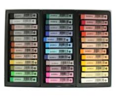 Honsell 47653 - Jaxell Pastellkreide, eckige Form, 36er Set, für flächiges und präzises Arbeiten, satte, lichtechte Farben, ideal für Künstler, Hobbymaler, Kinder, Schule, Kunstunterricht