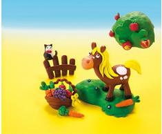 Eberhard Faber 572010 - Plastilin-Knete in Kunststoffbox, inklusive 2 Modellierwerkzeuge, sortiert