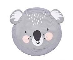 Queta Krabbeldecke Kuscheldecke aus Baumwolle Weiche Schlafteppich Cartoon Baby Spielmatte Spieldecke 90cm (Koala)
