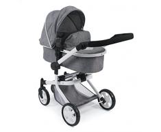 Bayer Chic 2000 595 76 Kombi-Puppenwagen Mika, Jeans grau