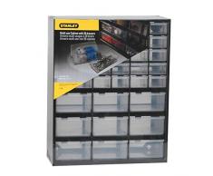 Stanley Aufbewahrungsbox (mit 39 Schubfächern, Maße 36.5 x 43.5 x 15.5 cm, geeignet für Wandmontage) 1-93-981