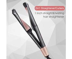 ZH1 Strand-Wellen-Brennschere, Dual Voltage für Internationale Reisen, Seifenblasenring Curling Eisen, Stab Lockenstab, Blase Stab Lockenstab