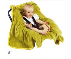 Baby Einschlagdecke mit Namen bestickt Babydecke Babytrage Autositz Kinderwagen Maxi Cosi
