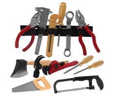 Kloius 14 Pcs Kinder-Werkbank Power Workbench Home Repair Tool Spielzeug-Set