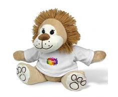 printplanet Kuscheltier mit Namen Moritz - Stoff-Löwe mit Design Color Paint - Stofftier, Plüschtier